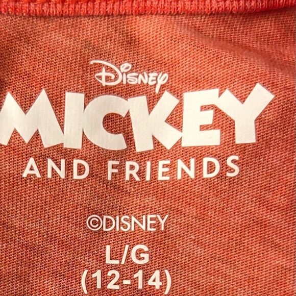 Mickey and Friends I Just Wanna Hang Out with my Dog Tee Shirt Size 12-14 Girls - Picture 7 of 7